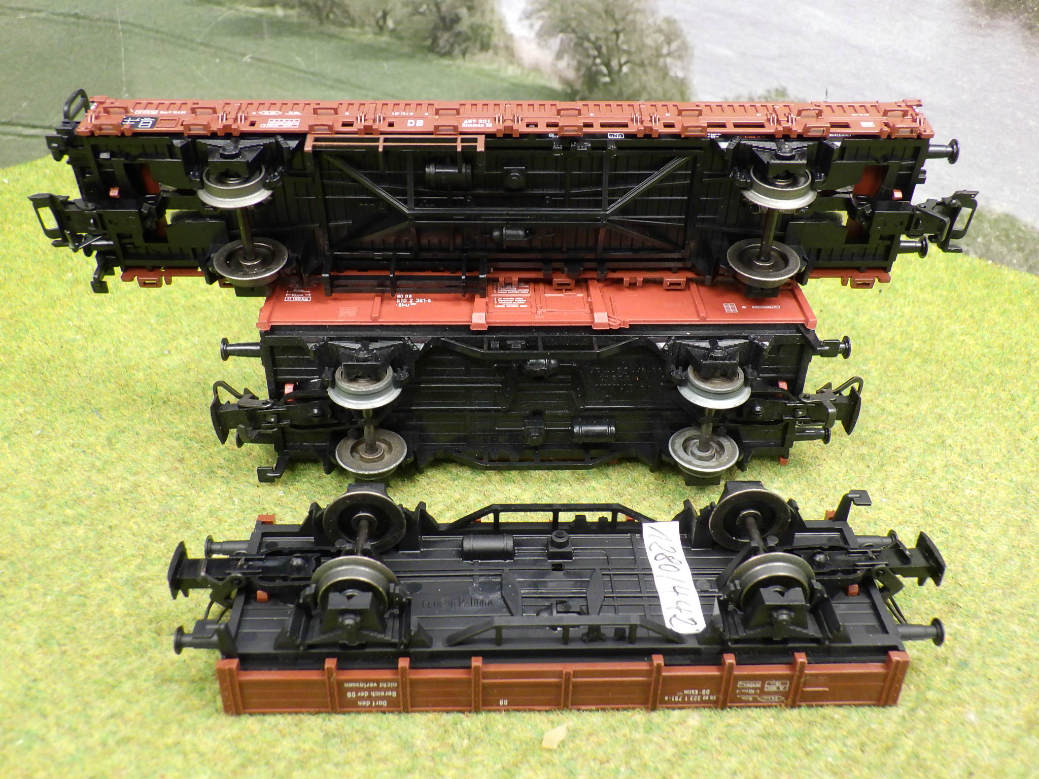 Märklin H0 2 Niederbordwagen 1 Hochbordwagen Produktbild 5