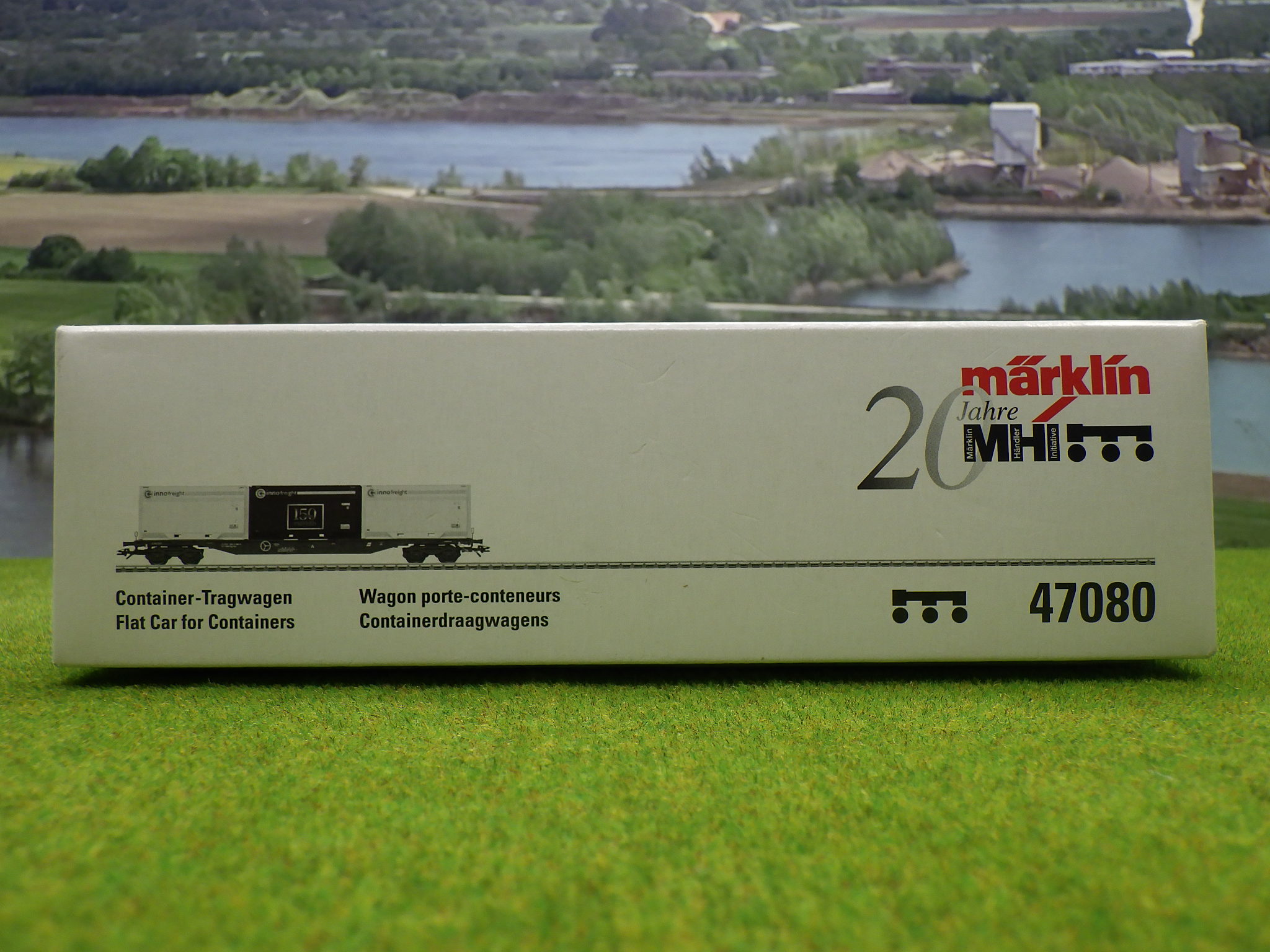 Märklin 47080 H0 Container Tragwagen in OVP Produktbild 5